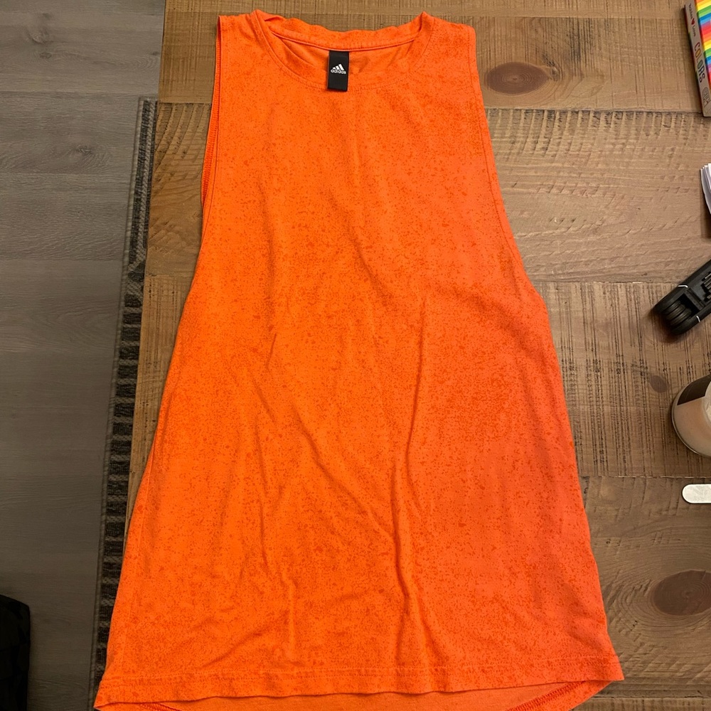 2 TANK TOP BUNDLE—Orange, Blue Women’s Adidas tank top